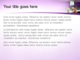 Training Room Violet PowerPoint Template text slide design
